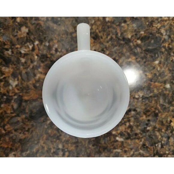 Vintage Milk Glass Washington DC Mug Landmarks Footed - Picture 5 of 6